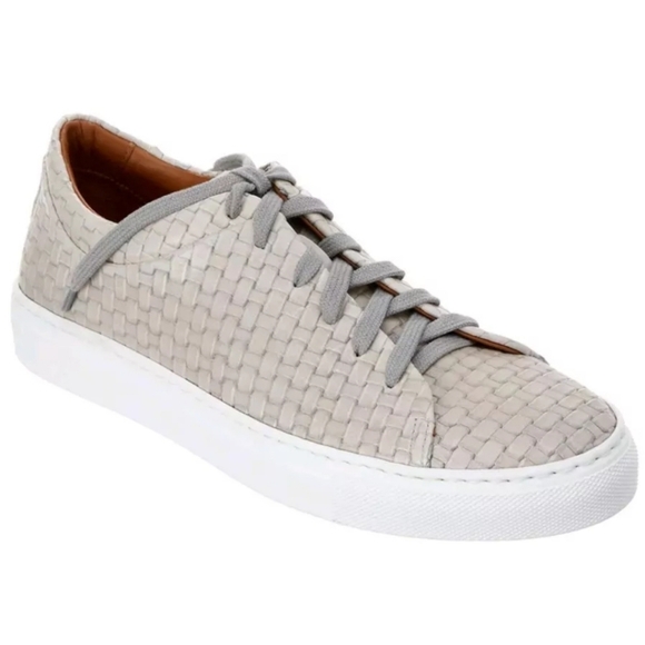 Aquatalia Embossed Leather Sneakers - Picture 3 of 8